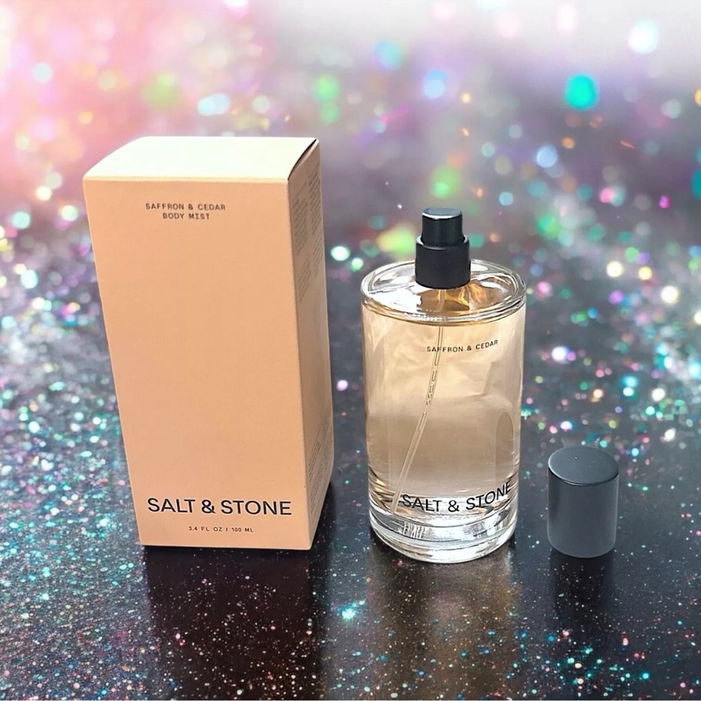 Salt & Stone Body Mist in Saffron & Cedar 3.4 fl oz New in Box